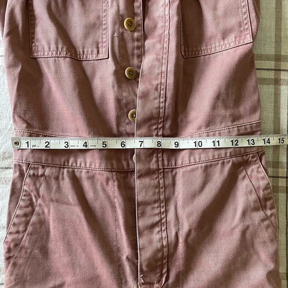 madewell mauve long-sleeved jumpsuit - Picture 3 of 6